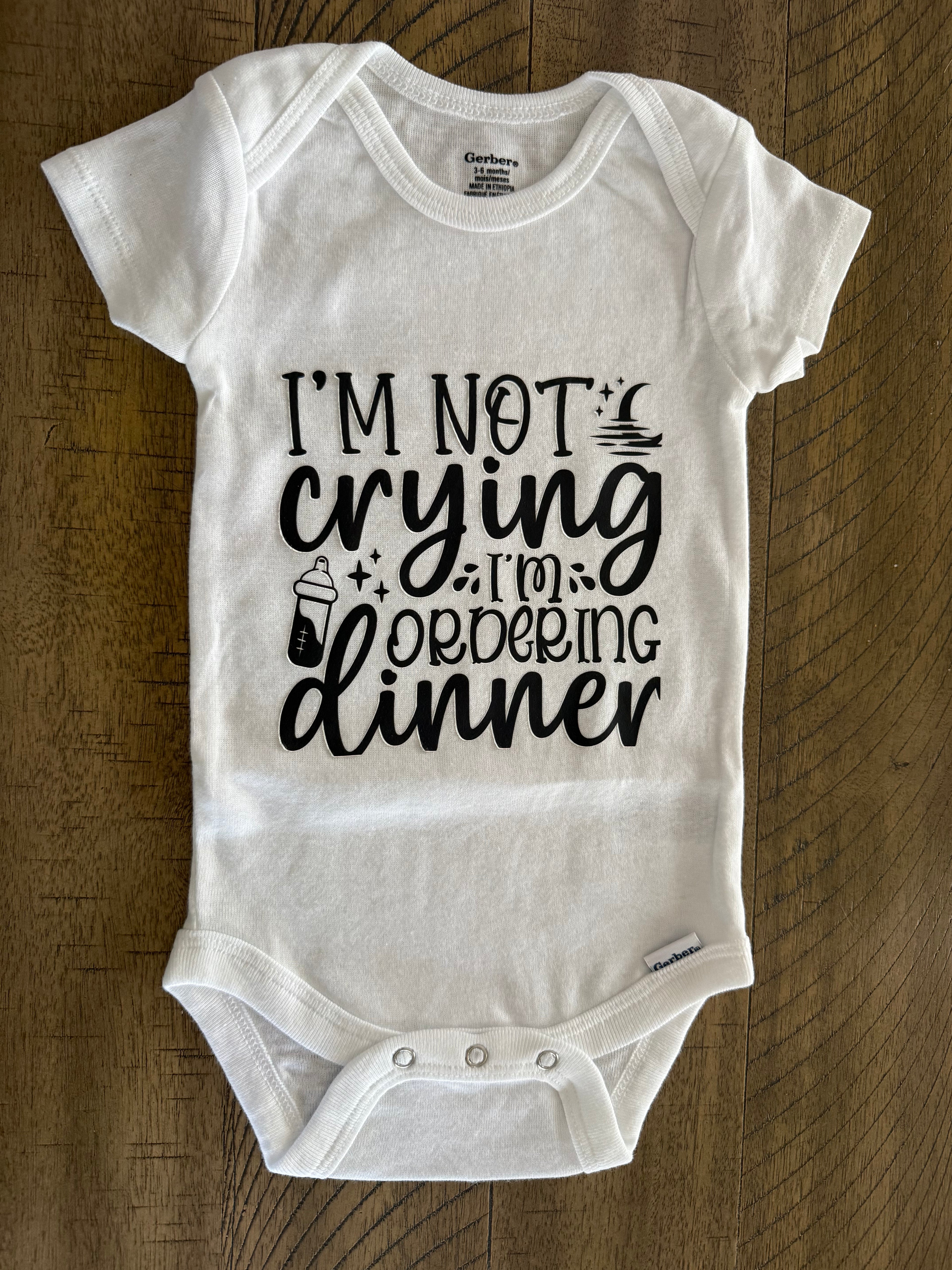 3-6 month Gerber Onesie